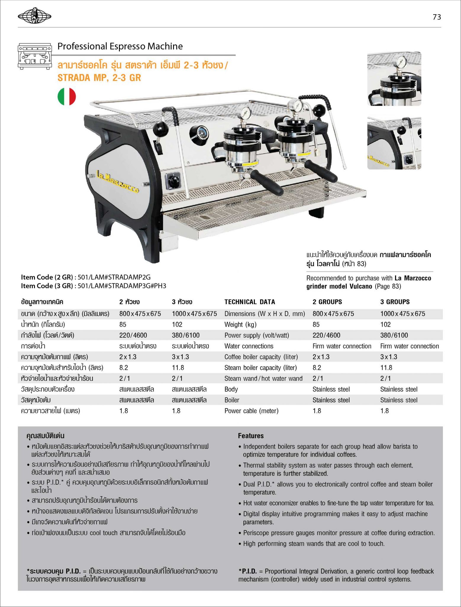 LA MARZOCCO STRADA MP Boncafe (Thailand)