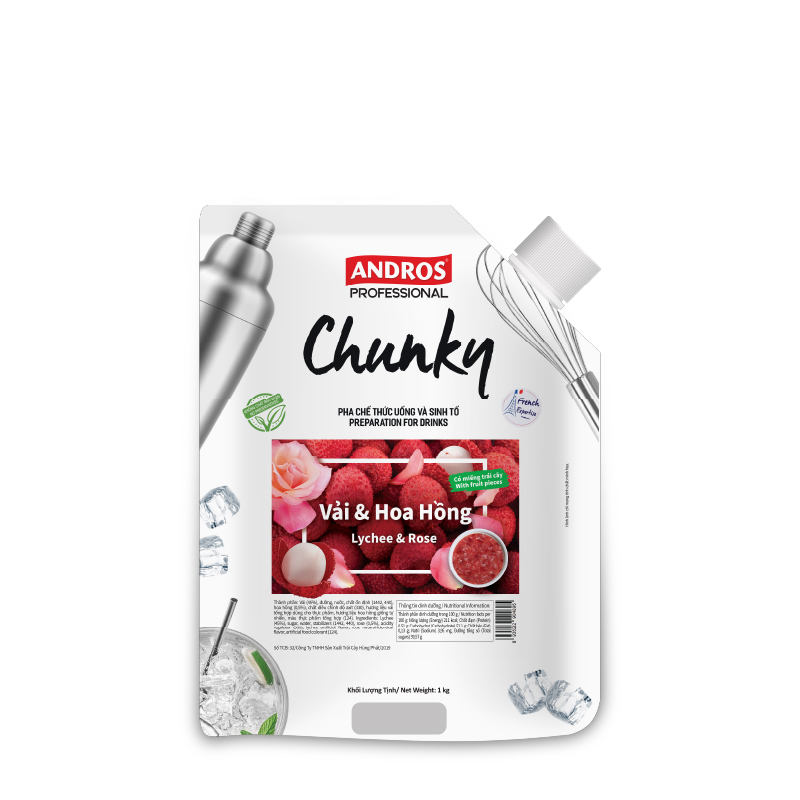 Andros Fruit Chunky – Lychee & Rose