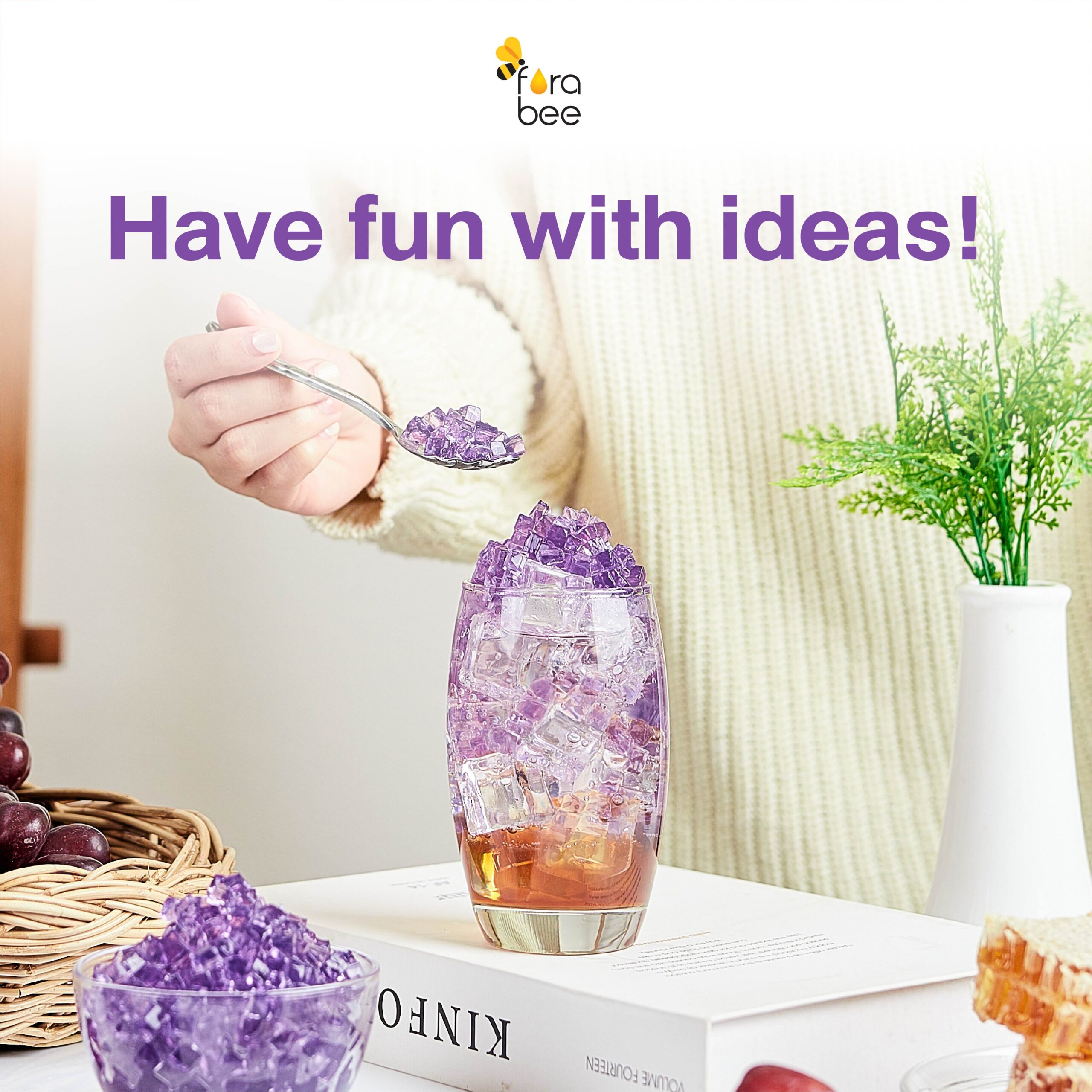 Fora Bee - Honey Kyoho Grape Jelly ฟอร่า บี - เจลลี่รสน้ำผึ้งองุ่นเคียวโฮ_เมนู