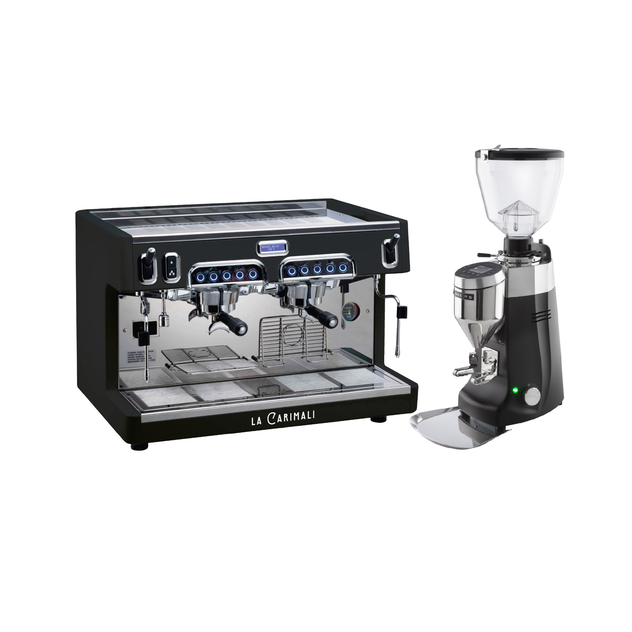 Promotion: เครื่องชงกาแฟคาริมาลี่ รุ่น เซนโต้ พลัส 2 หัวชง + เครื่องบดกาแฟ แมสเซอร์ รุ่น Kony S Electronic