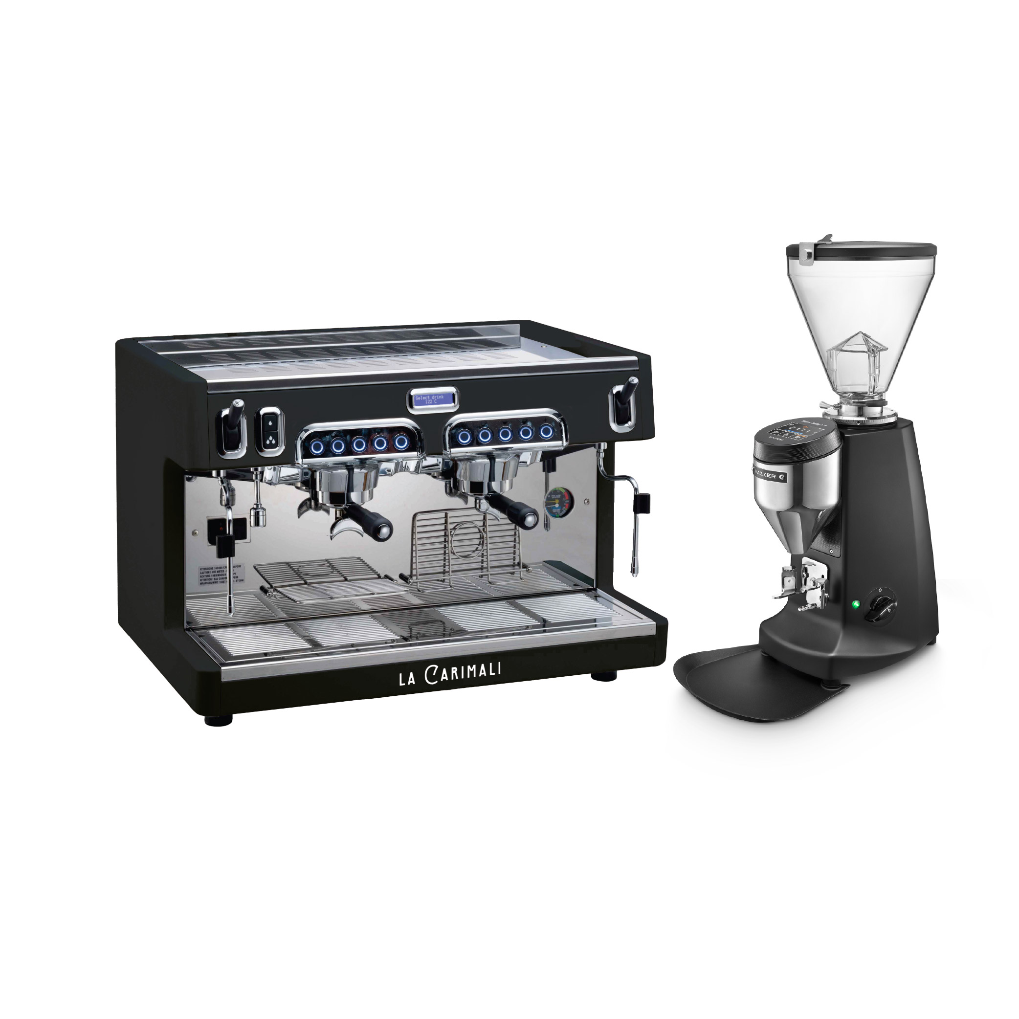 Promotion: เครื่องชงกาแฟคาริมาลี่ รุ่น เซนโต้ พลัส 2 หัวชง + เครื่องบดกาแฟ แมสเซอร์ รุ่น Super Jolly V Up Electronic