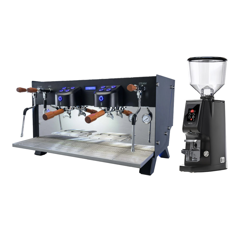 Promotion: เครื่องชงกาแฟคาริมาลี่ โกลว์ 2 หัวชง สีดำ + เครื่องบดกาแฟ ยูเรก้า รุ่น ATOM W65