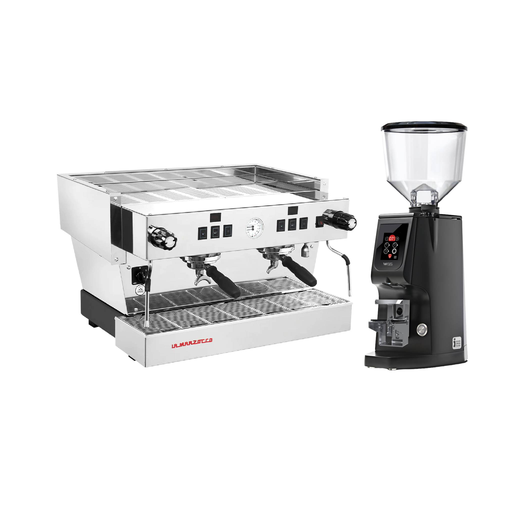 Promotion: เครื่องชงกาแฟ ลามาร์ซอคโค ลิเนีย คลาสสิก เอส เอวี 2 หัวชง + เครื่องบดกาแฟ ยูเรก้า รุ่น ATOM W65