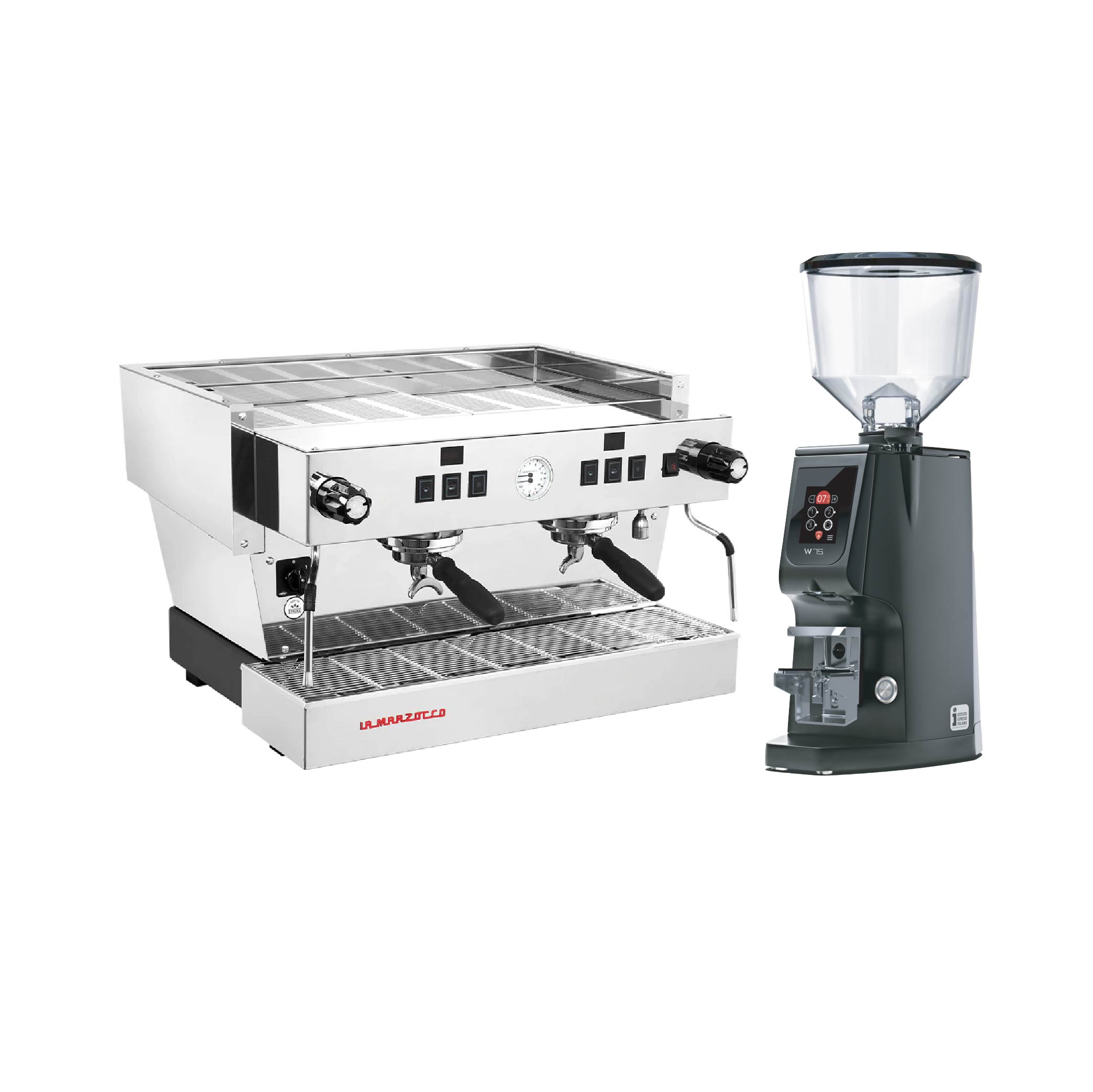 Promotion: เครื่องชงกาแฟ ลามาร์ซอคโค ลิเนีย คลาสสิก เอส เอวี 2 หัวชง + เครื่องบดกาแฟ ยูเรก้า รุ่น ATOM W75